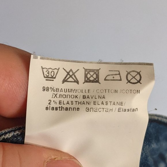 Marc Aurel | Tuxedo Stripe Jeans Euro Size 40 US Size 10 Waist laid flat 16" - Picture 6 of 9